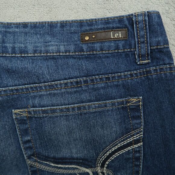 LEI Jeans Women's Fits 34x32.5 (No Tag) Mid-Rise Sophia Hipster Flare Stretch - Picture 14 of 16